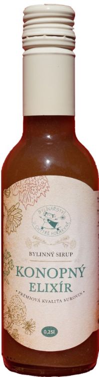 Obrázek Bylinářství U Chytré horákyně Sirup "Konopný Elixír" - Bylinkářství u Chytré Horákyně - 250 ml