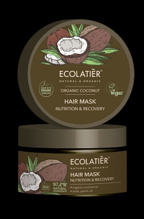 Obrázek Maska na vlasy Kokos - vyživuje a regeneruje vlasy - EcoLatier Organic - 250ml