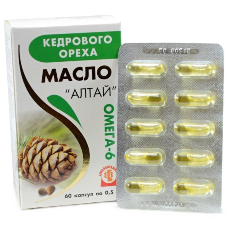 Obrázek Cedrový olej “Altaj” - Altajvitamini - 60 kapslí