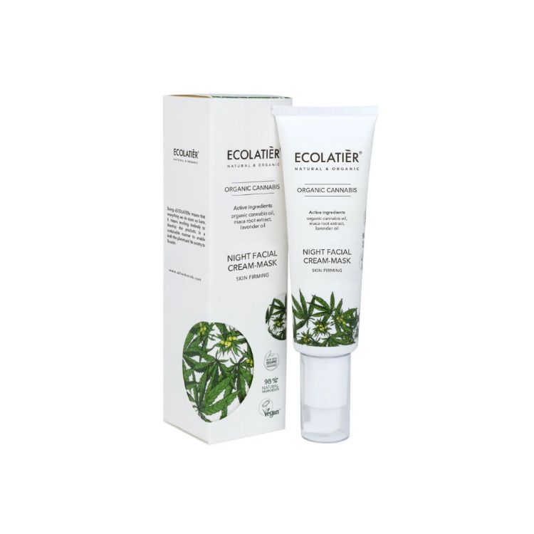 Obrázek Zpevňující noční krém/maska Organic Cannabis - 50ml - Ecolatier