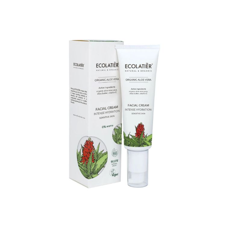 Obrázek Intenzivní hydratační pleťový krém Organic Aloe Vera - 50ml - Ecolatier