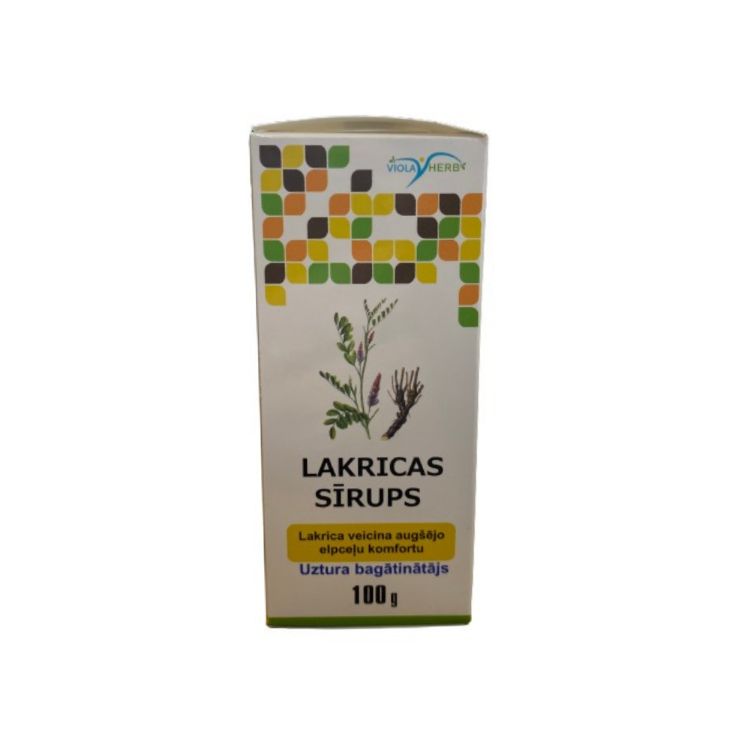 Obrázek HealthNA Lékořicový sirup proti kašli a chřipce - 100g - ViolaHerb