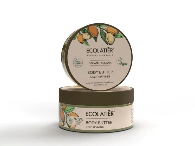 Obrázek Hluboce vyživující tělové máslo Organic Argana - 200 ml - Ecolatier
