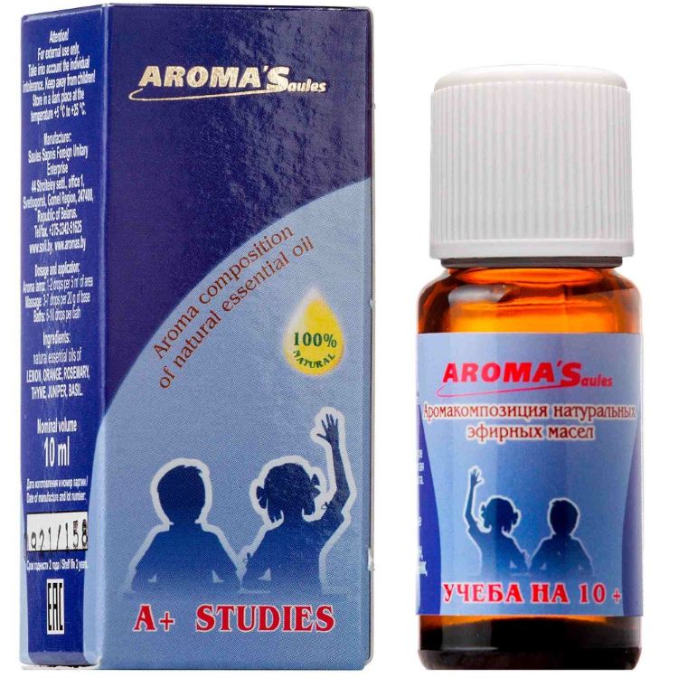 Obrázek Aroma´Saules Směs esenciálních olejů Učení (10+) - 10 ml - Aroma'Saules