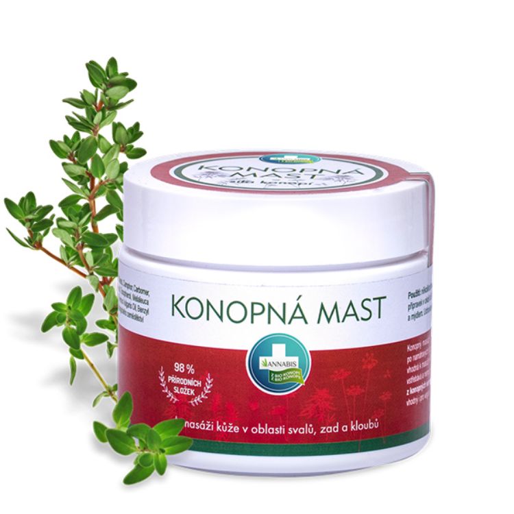 Obrázek KONOPNÁ mast na masáž zad, svalů a kloubů - 330 ml - Annabis