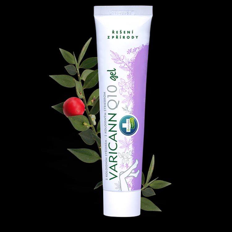 Obrázek VARICANN Q10 gel na křečové žíly a nohy s koloidním stříbrem - 75 ml - Annabis