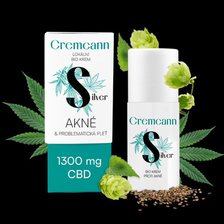 Obrázek CREMCANN SILVER 1 300 mg lokální bio krém na problematickou pleť - 30 ml - Annabis