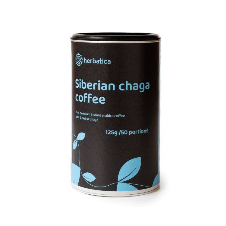 Obrázek Sibiřská čaga s prémiovou instantní kávou arabica - 125g - Herbatica