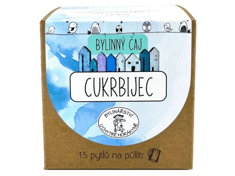 Obrázek Porcovaný bylinný čaj "Cukrbijec" - 45g (15x3g)- Bylinářství U Chytré horákyně
