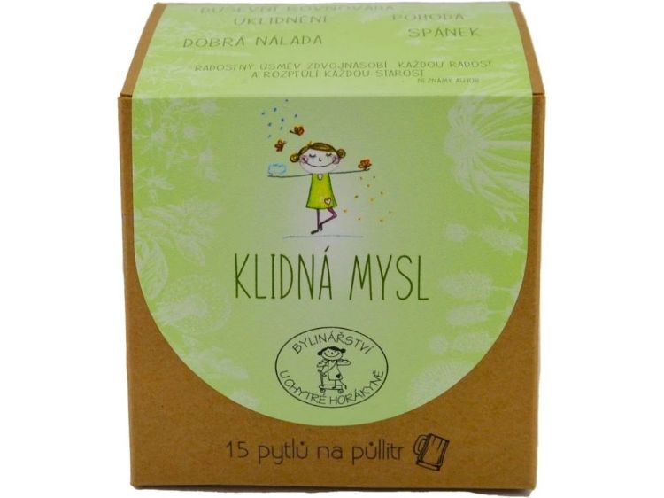Obrázek Porcovaný bylinný čaj "Klidná mysl"- 45g (15x3g) - Bylinářství U Chytré horákyně