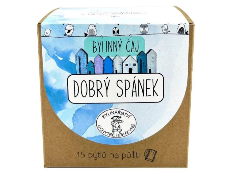 Obrázek Porcovaný bylinný čaj Dobrý spánek - 45g (15x3g)- Bylinářství U Chytré horákyně