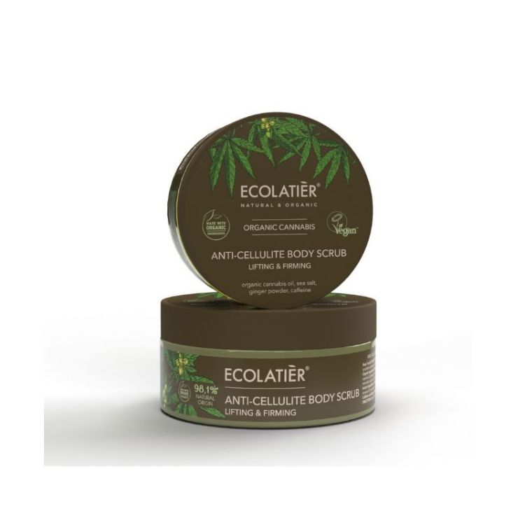 Obrázek Anticelulitidní tělový peeling Lifting & Firming Organic Cannabis - 300 g - Ecolatier