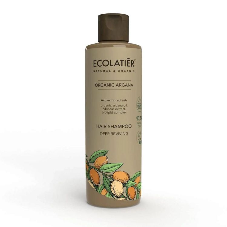 Obrázek Šampon na vlasy hloubkově vyživující Organic Argana - 250 ml - Ecolatier