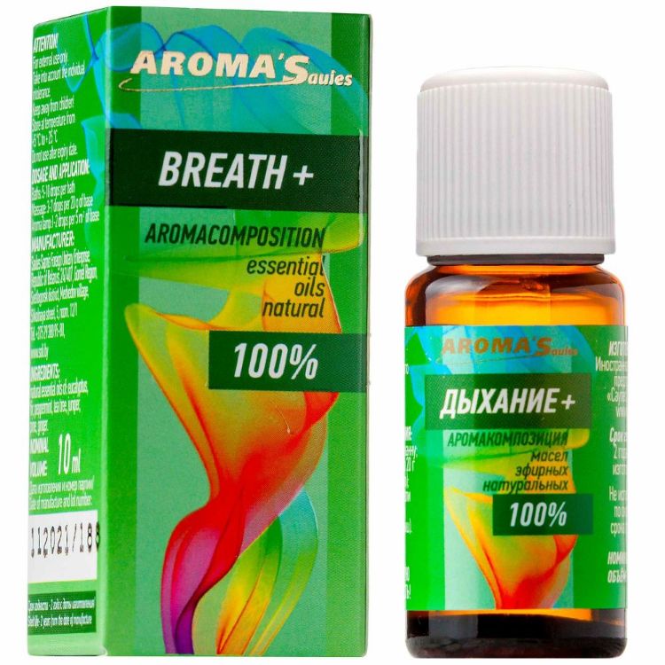 Obrázek Aroma´Saules Směs esenciálních olejů Dýchání - 10 ml - Aroma'Saules