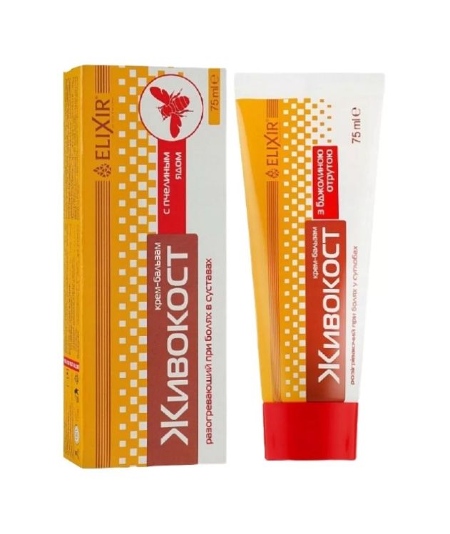 Obrázek Elixir Krém na klouby "Živokost" s kostivalem a včelím jedem - 75 ml - Elixír