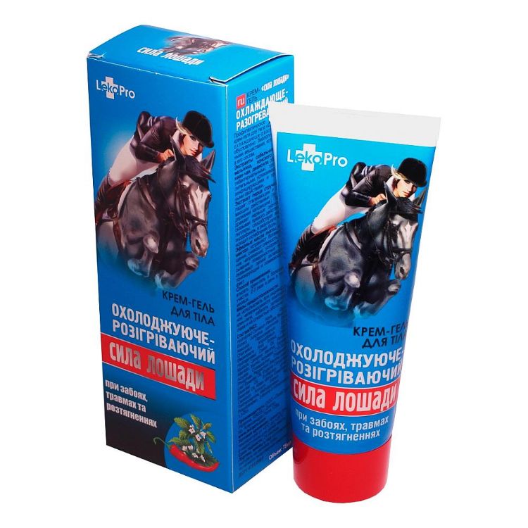 Obrázek Koňská síla krém/gel na záněty, podvrtnutí, svaly - 75 ml - LekoPro