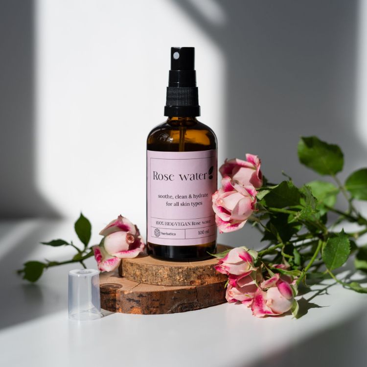 Obrázek Růžová voda 100% BIO přírodní - Herbatica Objem: 50 ml