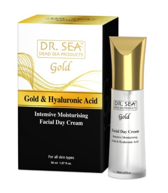 Obrázek Intenzivní denní krém s kosmetickým zlatem a kyselinou hyaluronovou - 50ml - Dr. Sea