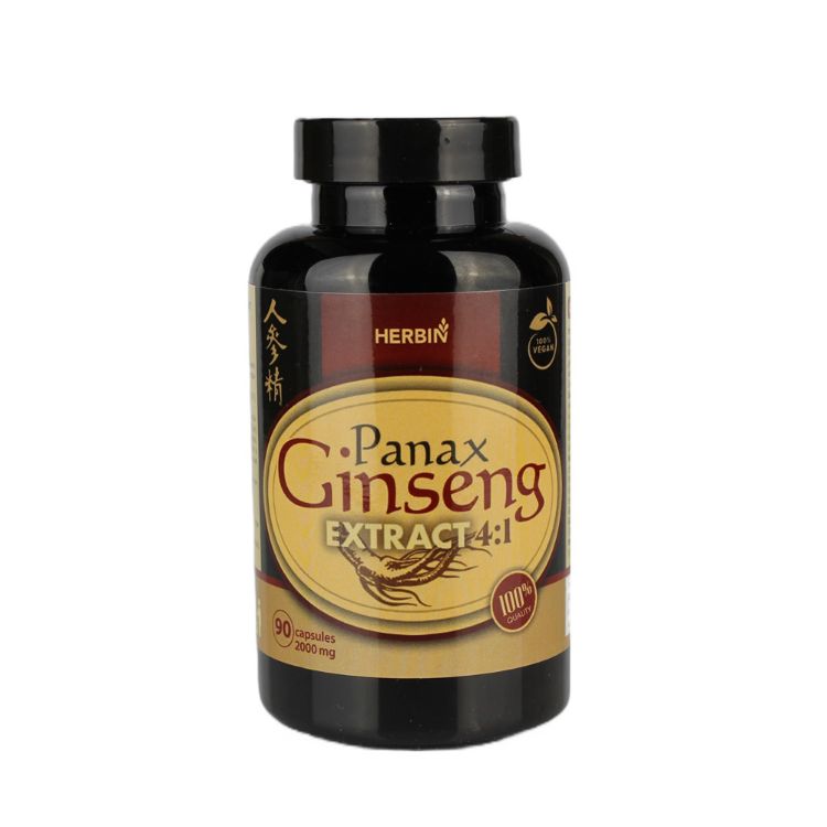 Obrázek Ženšenový extrakt 500mg ( Panax ginseng ) - 90 kapslí - HealthNA