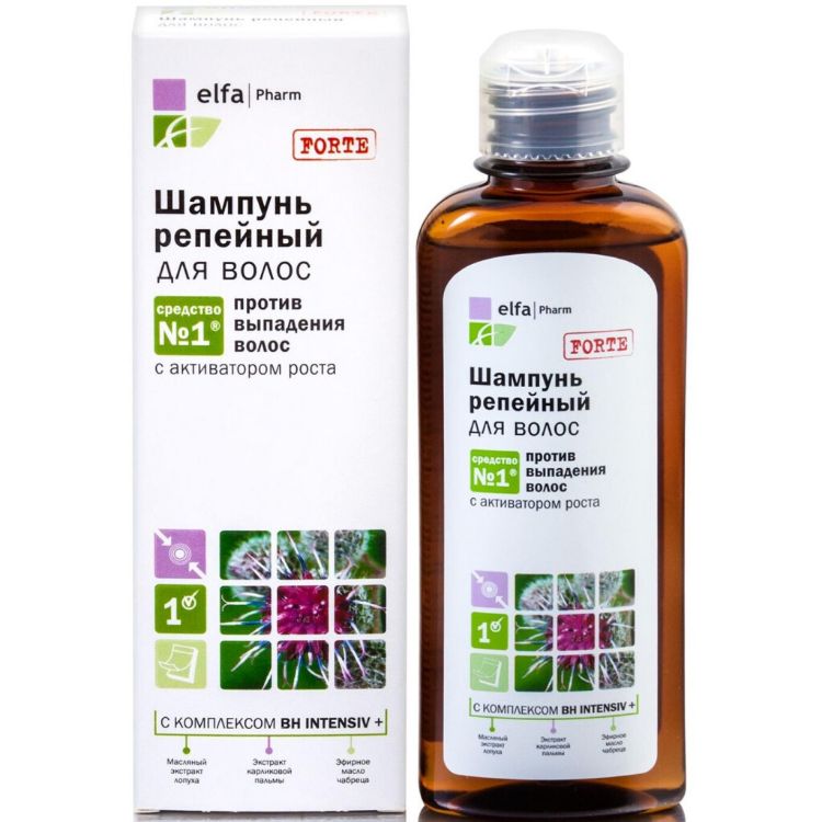 Obrázek Lopuchový šampon proti vypadávání vlasů - 200 ml - Elfa Pharm