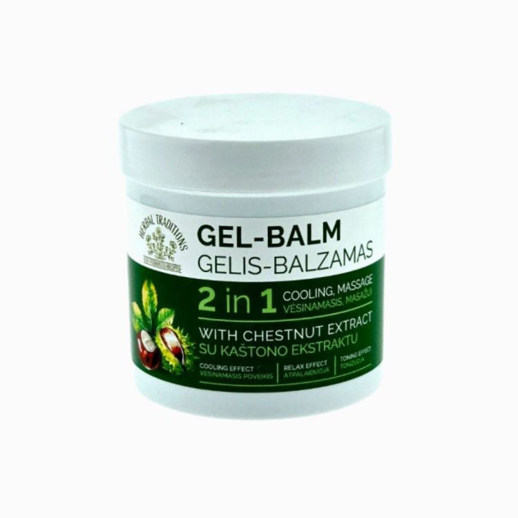 Obrázek Krémový gel-balzám na nohy s jírovcem maďalem – 250 ml – Herbal Traditions