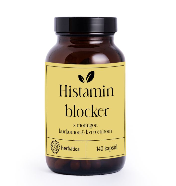 Obrázek Histamin blocker s moringou, kurkumou a kvercetinem - 140 kapslí - Herbatica