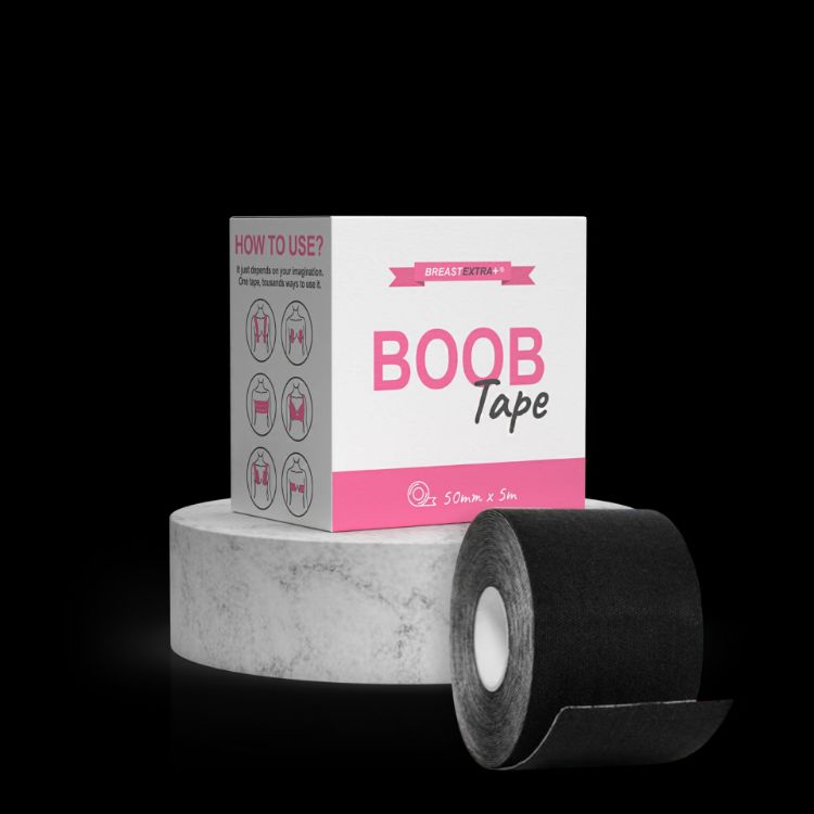 Obrázek BreastExtra+ BOOB Tape (černá) – speciální lepící páska na prsa