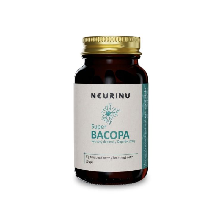 Obrázek NEURINU Super BACOPA pro vyťaženou mysl – 50 kapslí