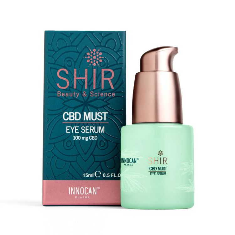Obrázek CBD oční sérum proti otokům, tmavým kruhům a vráskám 15 ml - SHIR Beauty & Science