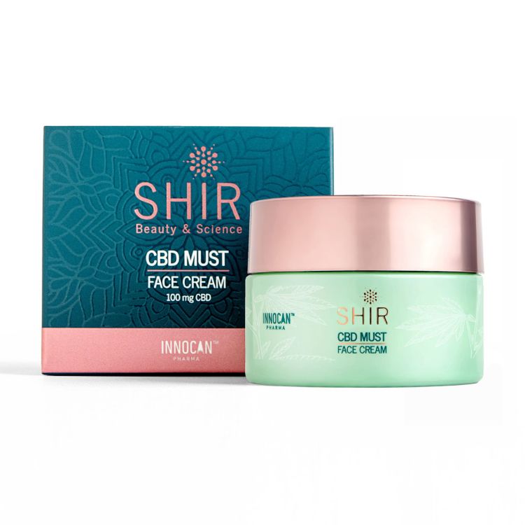 Obrázek CBD hydratační pleťový krém proti vráskám 50 ml – SHIR Beauty & Science