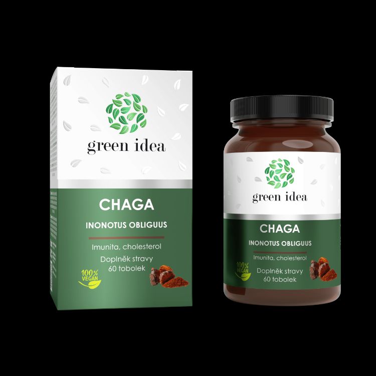 Obrázek Chaga - tobolky 60 ks - Green idea