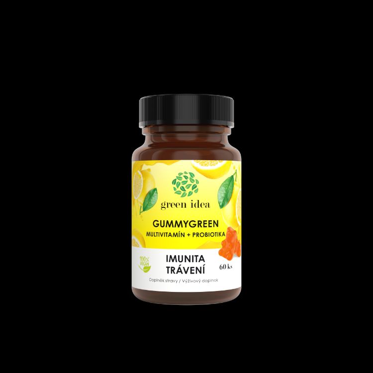 Obrázek Gummygreen - Multivitamín + probiotika 60 ks - Green idea