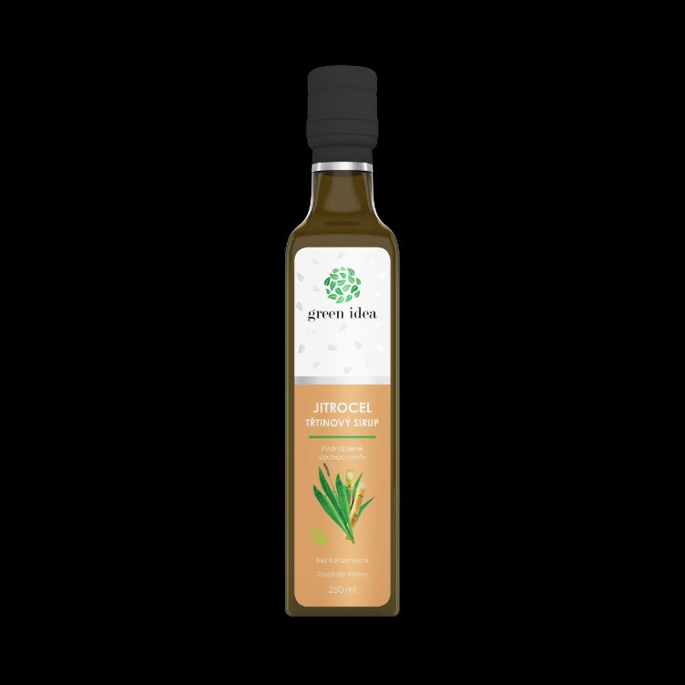 Obrázek Jitrocelový sirup - třtinový 250 ml - Green idea