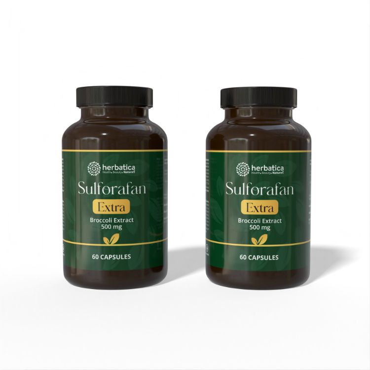 Obrázek Zvýhodněný set: 2x Sulforafan EXTRA – extrakt z brokolice 500 mg, 60 kapslí – Herbatica