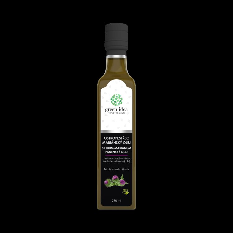 Obrázek Ostropestřec mariánský olej 250 ml - Green idea