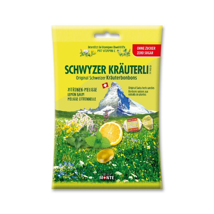 Obrázek DOMACO Bylinné bonbony - Citron+meduňka bez cukru 75 g - Green idea