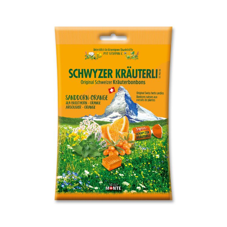Obrázek DOMACO Bylinné bonbony - Rakytník+pomeranč 75 g - Green idea