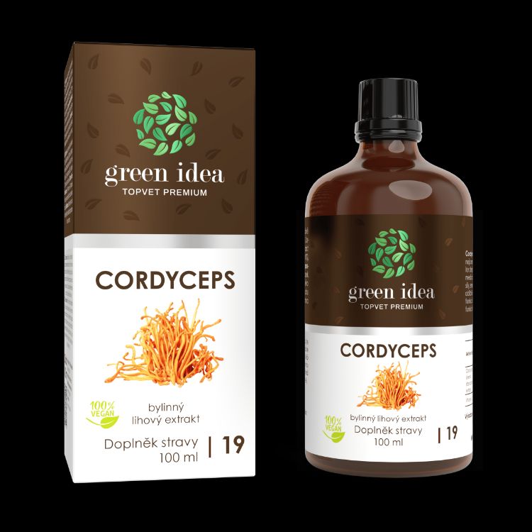 Obrázek Cordyceps tinktura - kapky 100 ml - Green idea