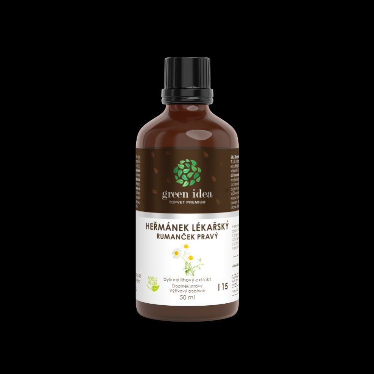 Obrázek Heřmánek lékařský tinktura - kapky 50 ml - Green idea