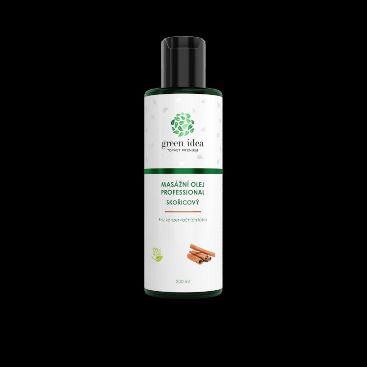 Obrázek Skořicový masážní olej 200 ml - Green idea