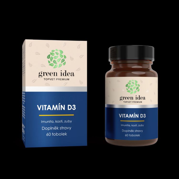 Obrázek VITAMÍN D3 - tobolky 60 ks - Green idea