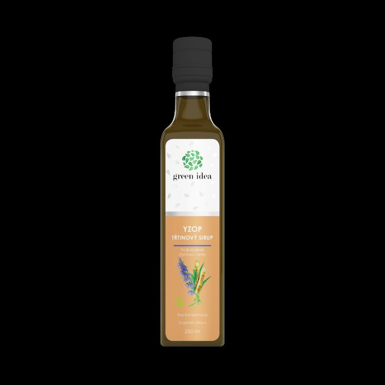Obrázek Yzopový sirup - třtinový 250 ml - Green idea