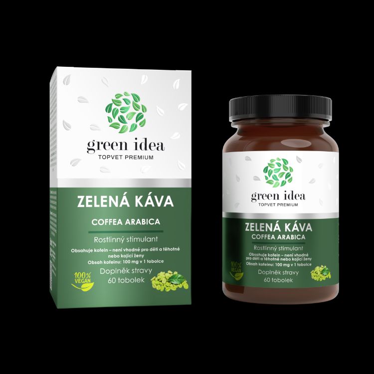 Obrázek Zelená káva bylinný extrakt - tobolky 60 ks - Green idea