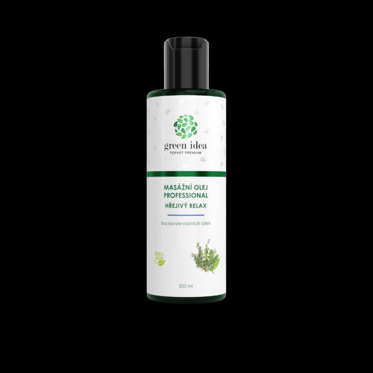 Obrázek Hřejivý relax - masážní olej 200 ml - Green idea