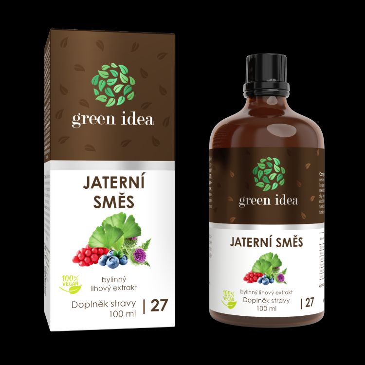 Obrázek Jaterní směs (kapky HEPAMIX) tinktura - kapky 100 ml - Green idea