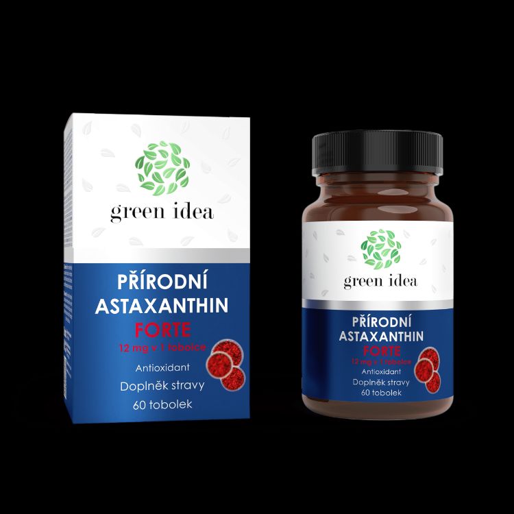 Obrázek Astaxanthin forte 12 mg - tobolky 60 ks - Green idea
