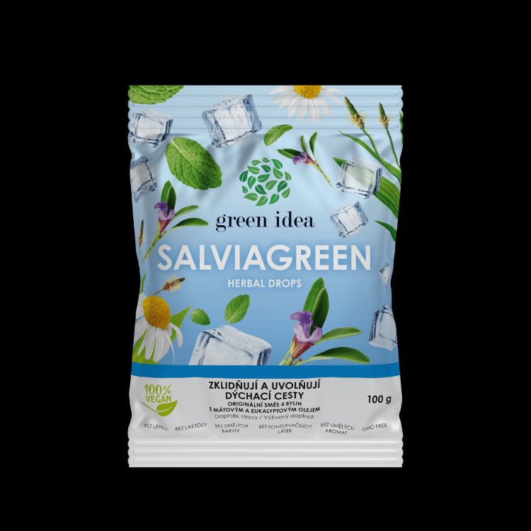 Obrázek Salviagreen - bylinné bonbóny 100 g - Green idea
