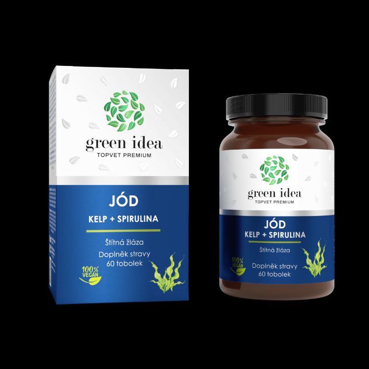 Obrázek Jód - kelp+spirulina - tobolky 60 ks - Green idea