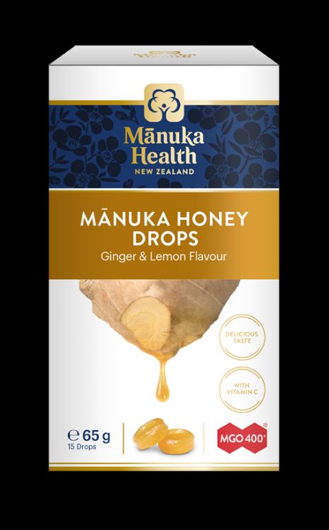 Obrázek Manuka Health Bonbóny Manuka MGO ™ 400 + se zázvorem a citronem 65g