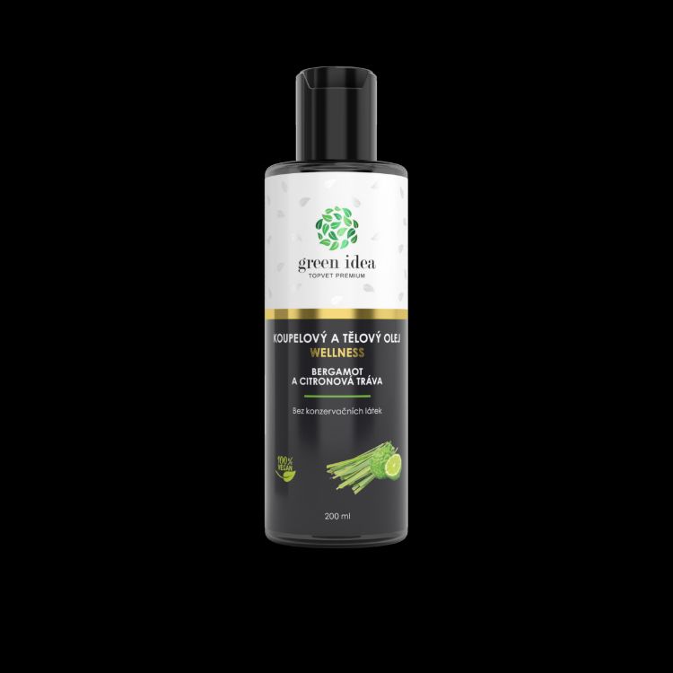 Obrázek Bergamot a citronová tráva - koupelový a tělový olej 200 ml - Green idea